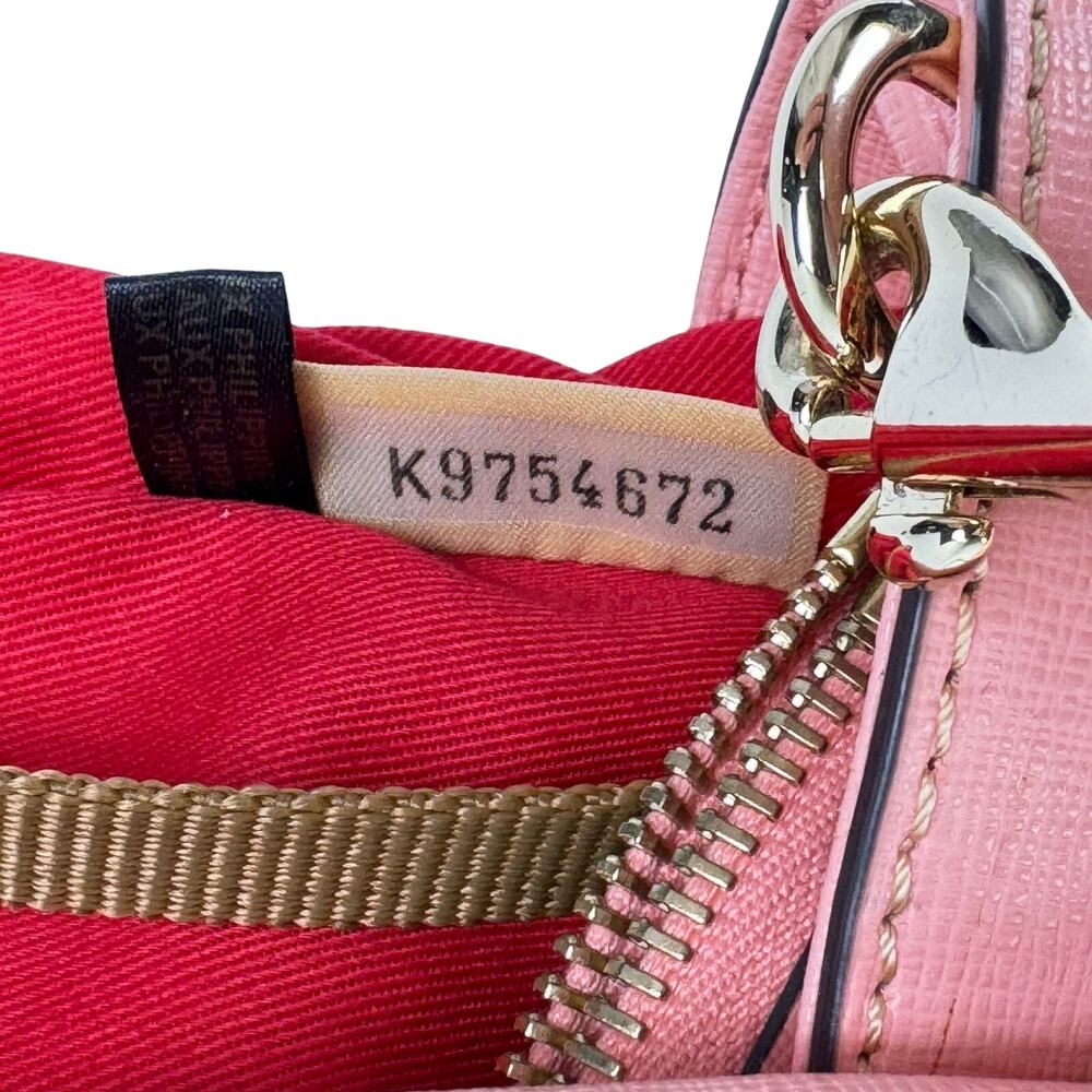 Dooney & Bourke Barlow Satchel Saffiano Leather Coral Pink Crossbody Bag - Picture 11 of 14